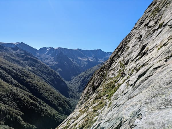 Endless seas of alpine granite on Dent d´Orlu